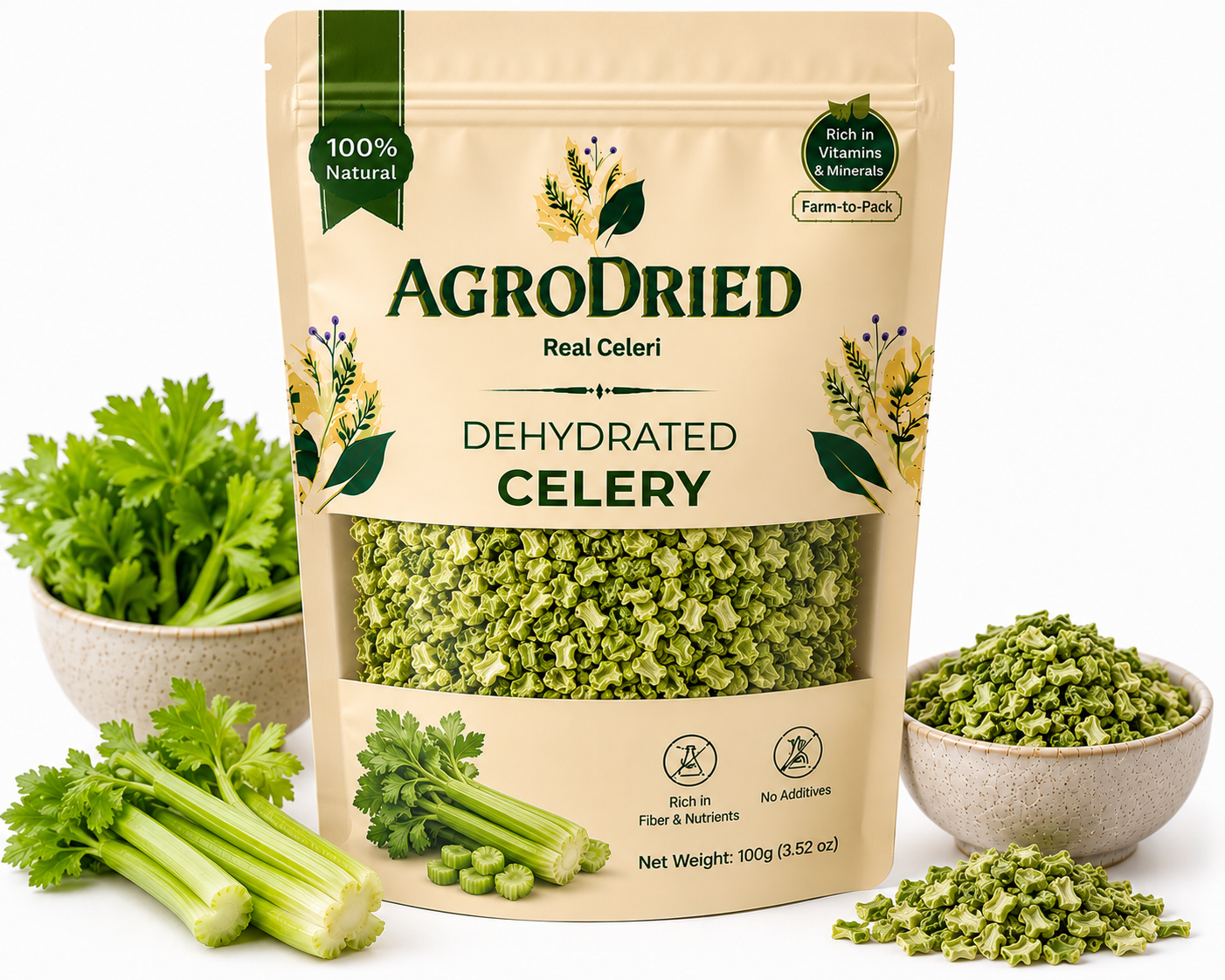Agro Dried Dehydrated Celery