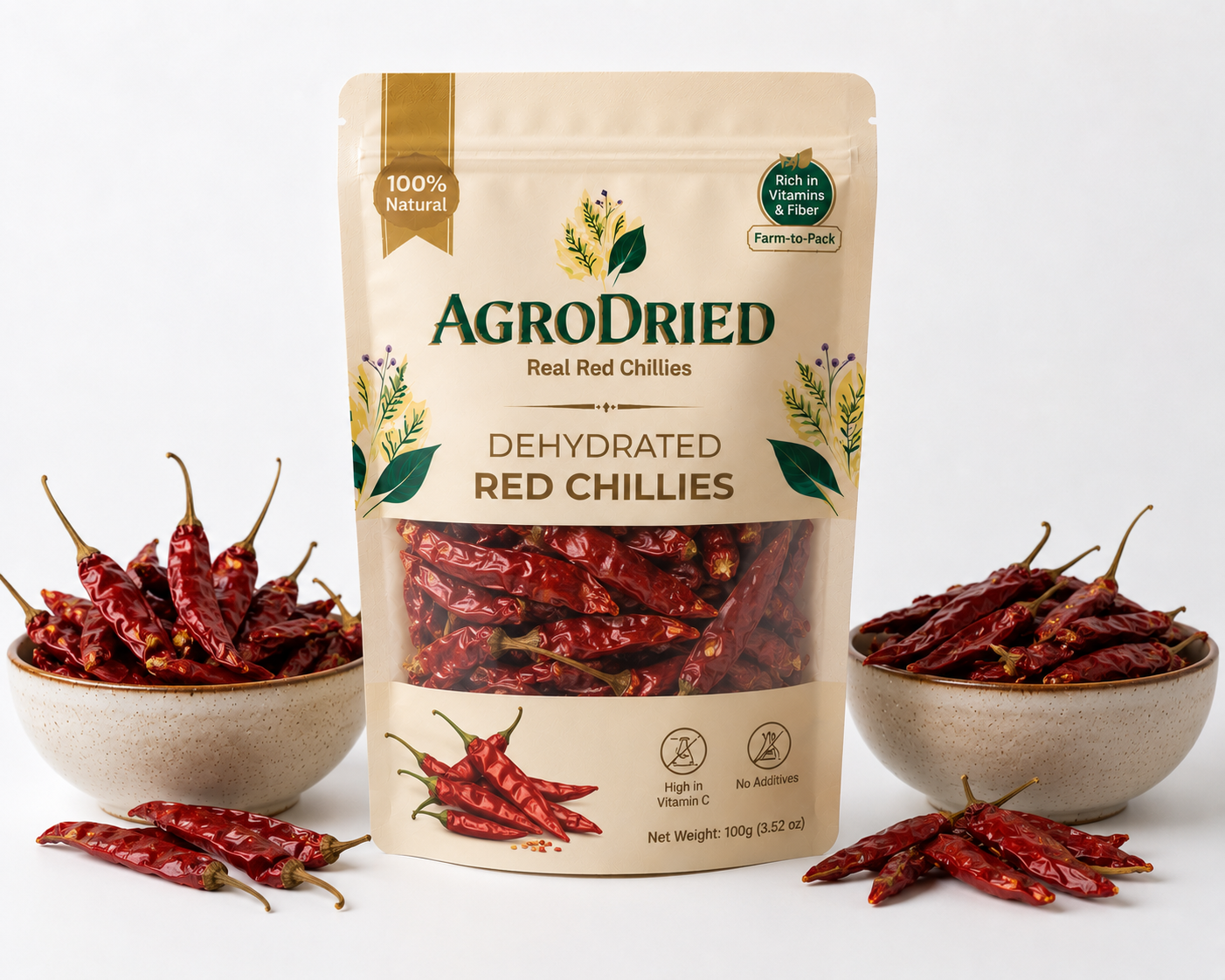 Agro dried Red chillis