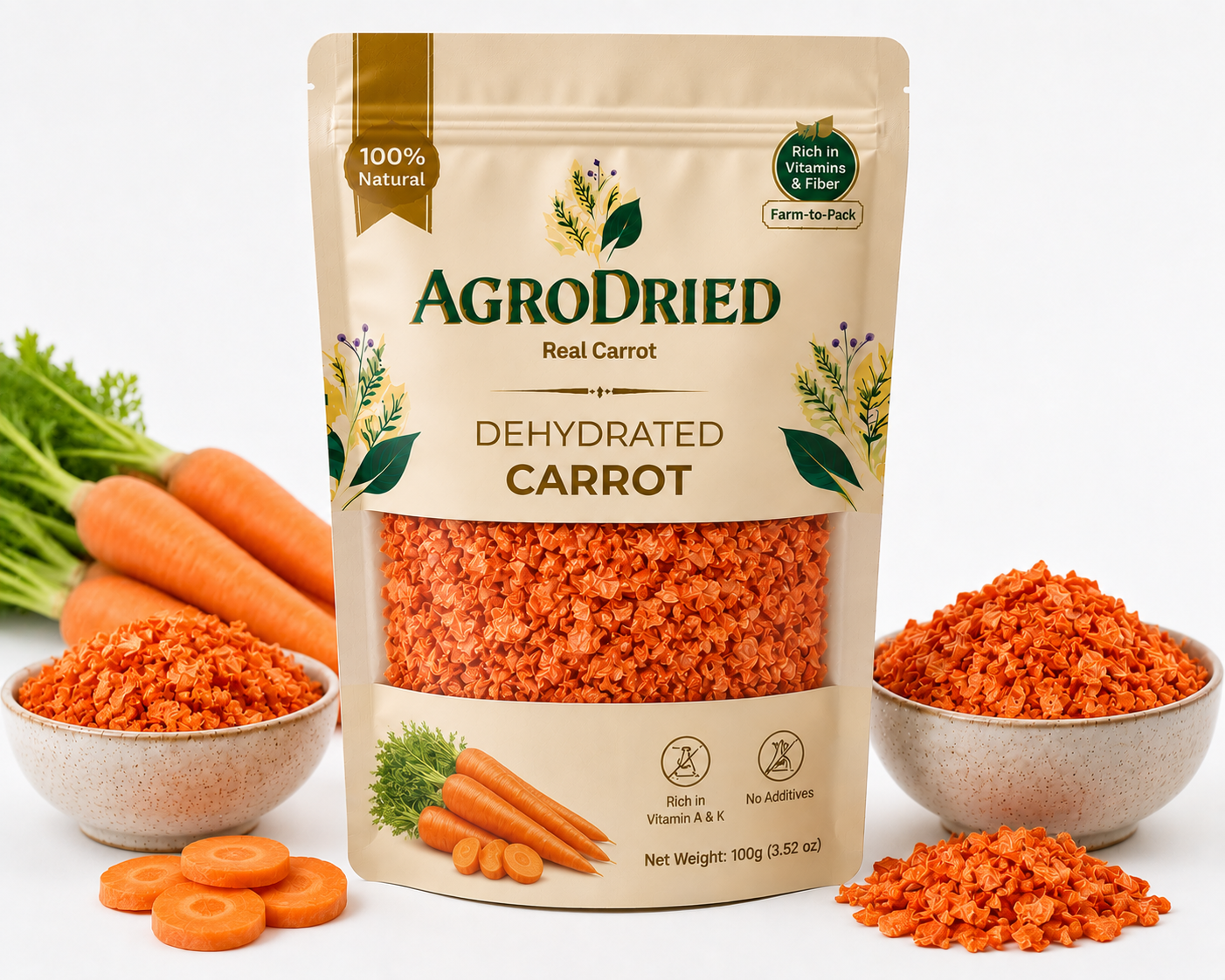Agrodried dehyrated Carrot